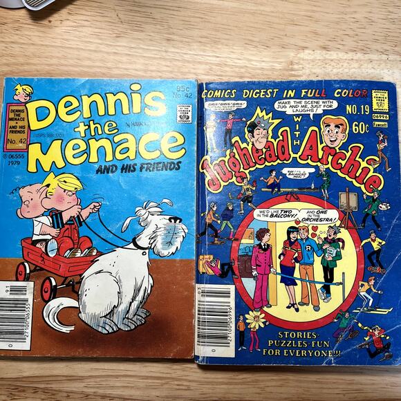 Unknown Other - Vintage Comic Books Dennis The Menace 1979 & Jughead With Archie No. 19 1977